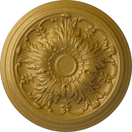 Ekena Millwork Damon Ceiling Medallion (Fits Canopies up to 3 3/8"), Hand-Painted Pharaohs Gold, 20"OD x 1 1/2"P CM20DAPGS
